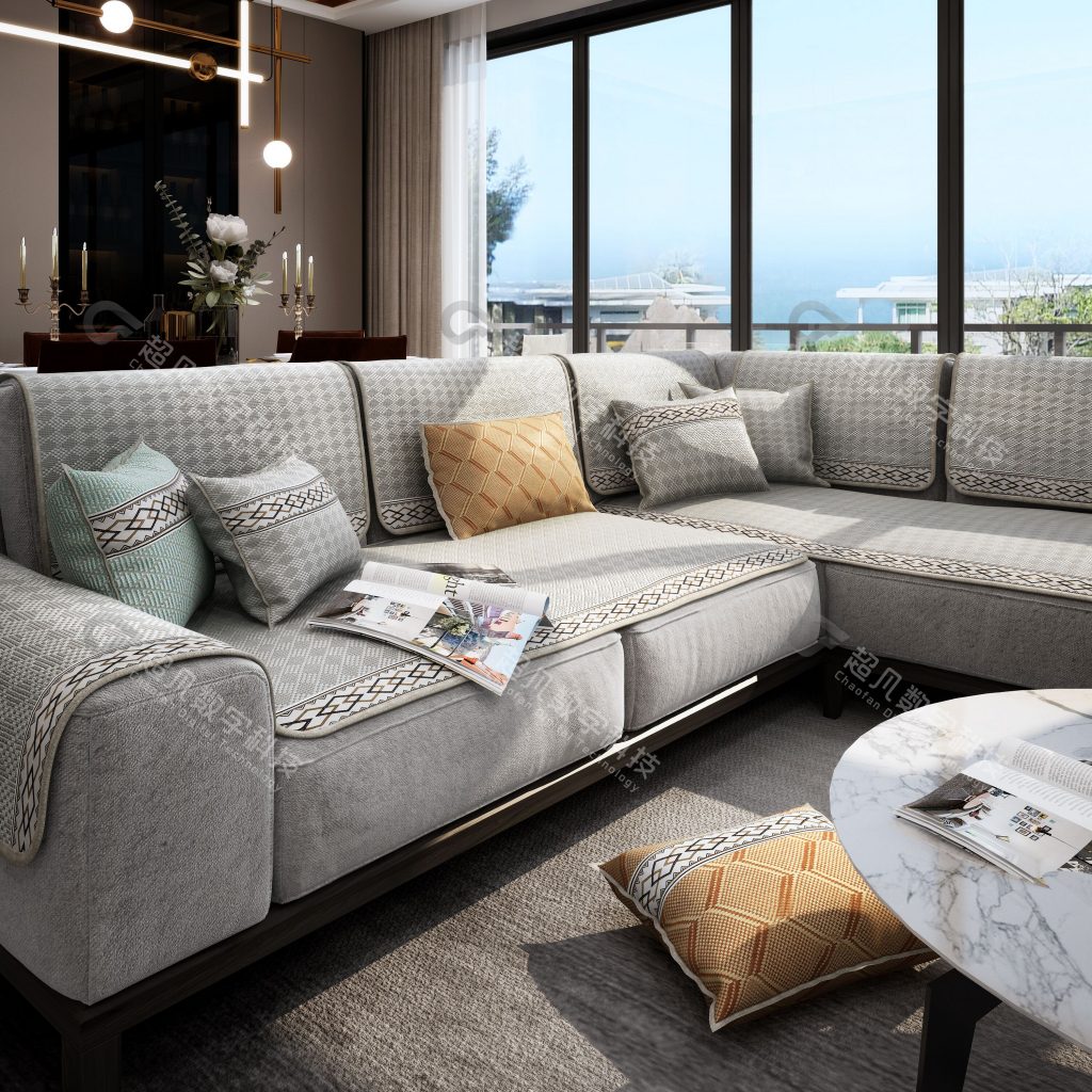 《沙发垫产品建模渲染》案例