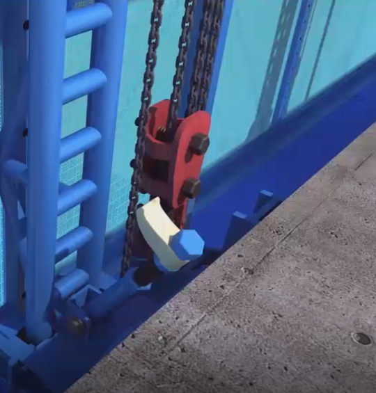 全钢型附着式升降脚手架组装操作演示