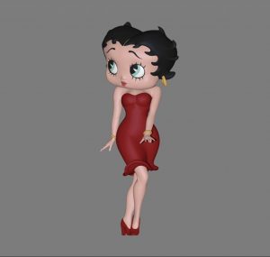 Betty （动画角色）三维建模