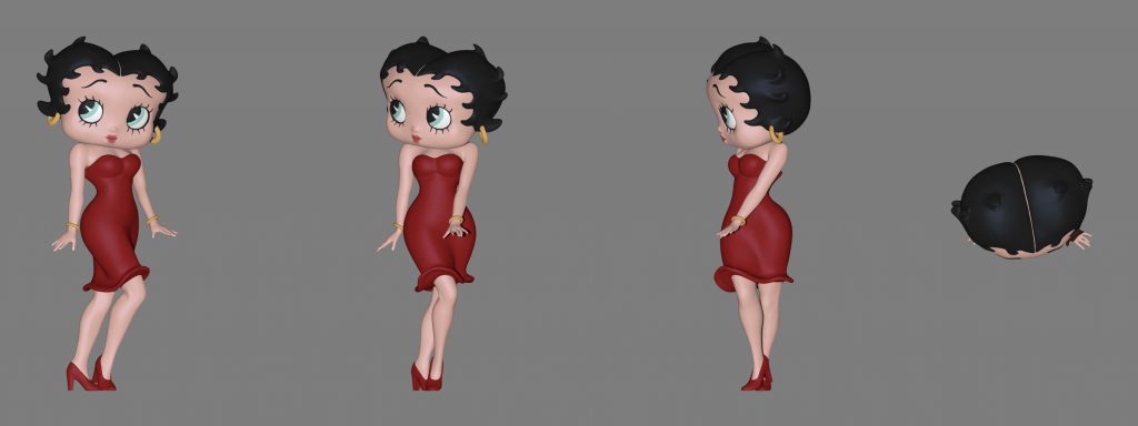 Betty （动画角色）三维建模